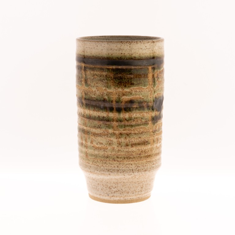 Mid Century British Studio Pottery Glazed Ceramic Vase - Antique ...