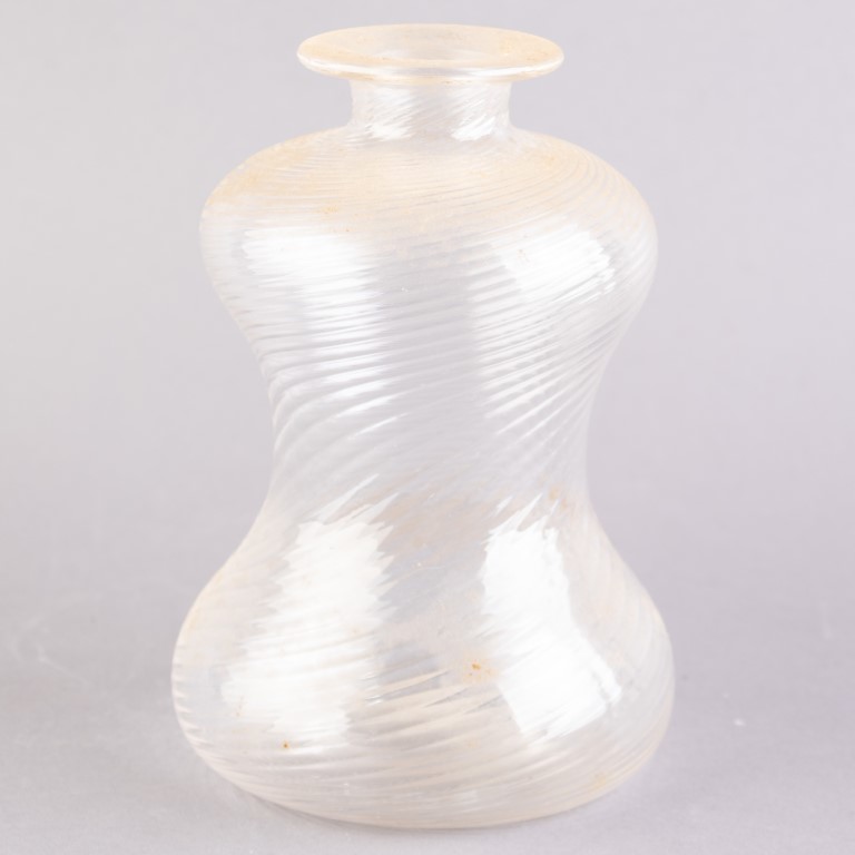 Antique Reeded Glass Bottle - Antique Auctions America