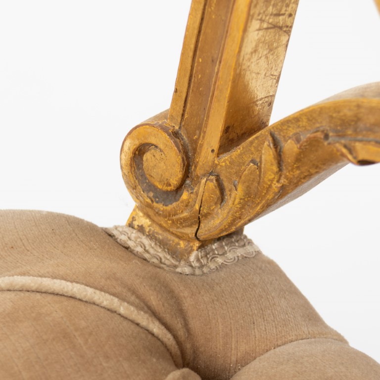 Antique Pair Of French Regency Giltwood Chairs 19th Century - Antique ...