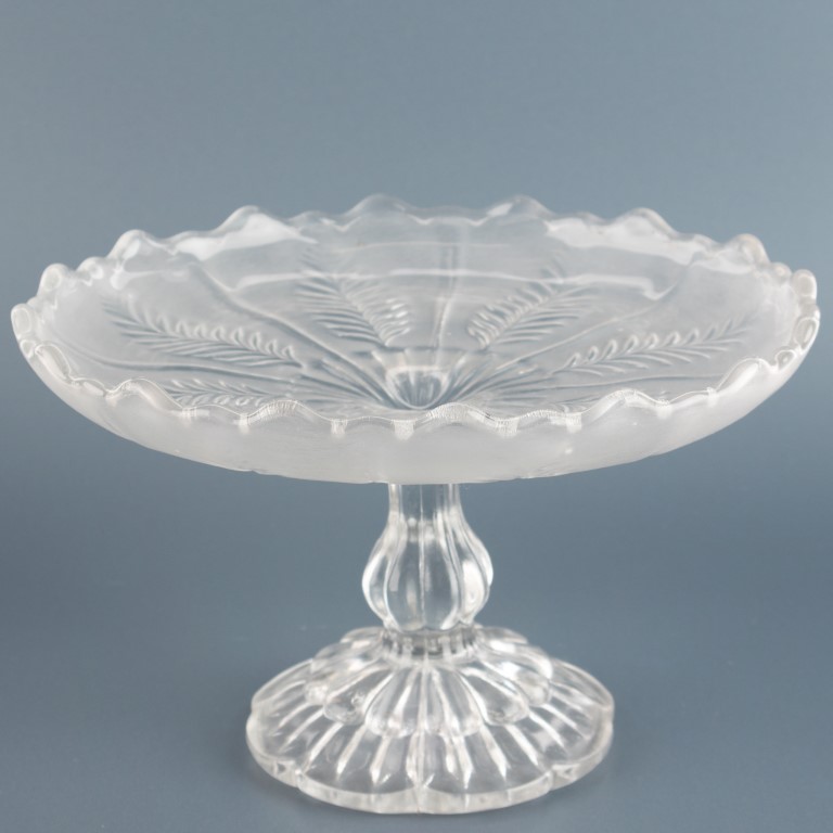 Antique Pressed Glass Footed Compote - Antique Auctions America