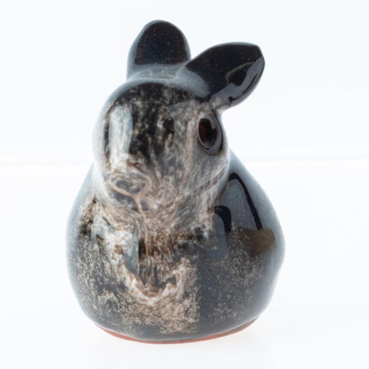 Glazed Mid Century Studio Pottery Ceramic Rabbit Figure - Antique ...