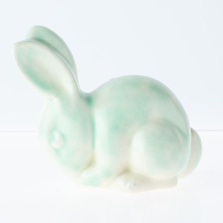 Art Deco Porcelain Ceramic Pottery Bunny Rabbit Figure - Antique ...