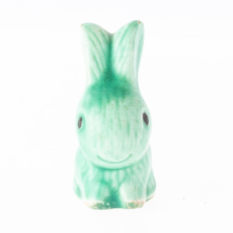 Art Deco Porcelain Ceramic Pottery Bunny Rabbit Figure - Antique ...