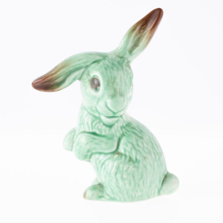 Art Deco Sylvac Polychrome Ceramic Pottery Rabbit Figure - Antique ...