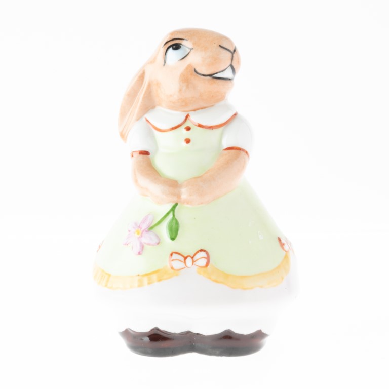 Mid Century Royal Dux Porcelain Ceramic Rabbit Figure - Antique ...