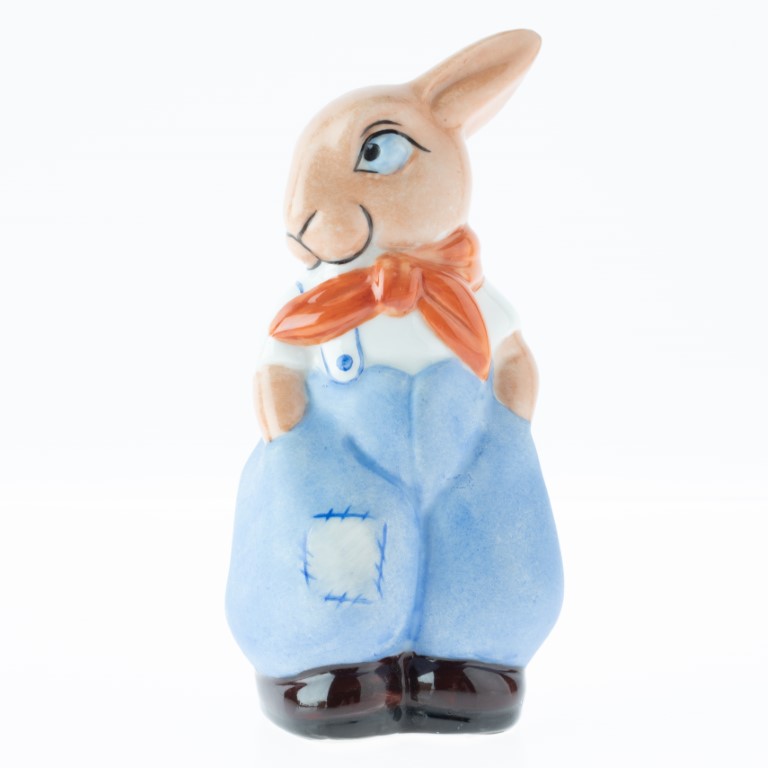 Mid Century Royal Dux Porcelain Ceramic Rabbit Figure - Antique ...
