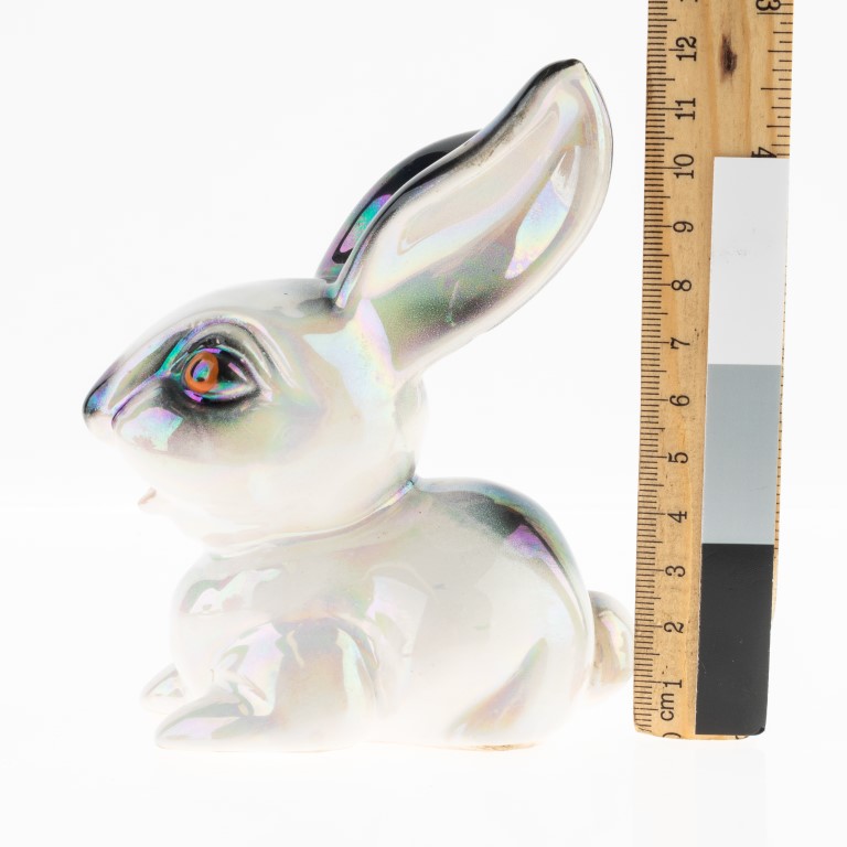 Mid Century Pearlware Porcelain Ceramic Pottery Rabbit Figure - Antique ...