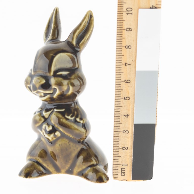 Mid Century Glazed Green Bunny Rabbit Porcelain Ceramic Pottery Figure ...