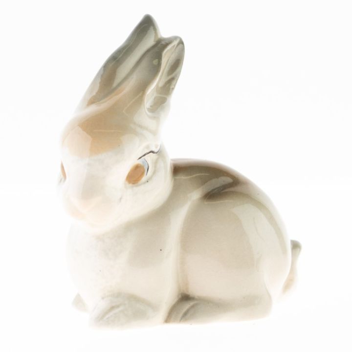Mid Century Hand Painted Porcelain Ceramic Pottery Rabbit Figure ...