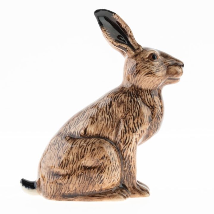 Mid Century Hand Painted Majolica Porcelain Ceramic Pottery Rabbit ...